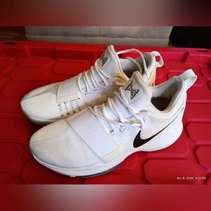 Nike PG 1 Basketball Shoes White Ice 10.5